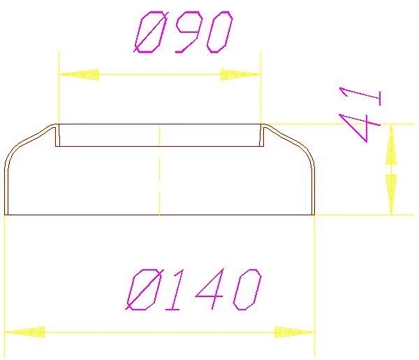 DALLMER WC-Rosette, einteilig, DN 90