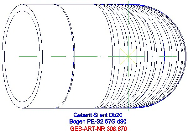 GE Silent-db20 Bogen 67Gr d90_308.670.14.1_G