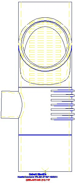 GE Silent-db20 Kombibogeneckabzweig 88,5Gr links d110/110/56_310.117.14.1_A