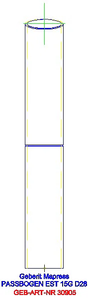 GE Mapress Edelstahl Passbogen 15Gr d28_30905_L