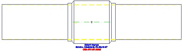 GE Mapress Edelstahl Schott- und Deckendurchführung m. Einschubende d88,9_90988_G