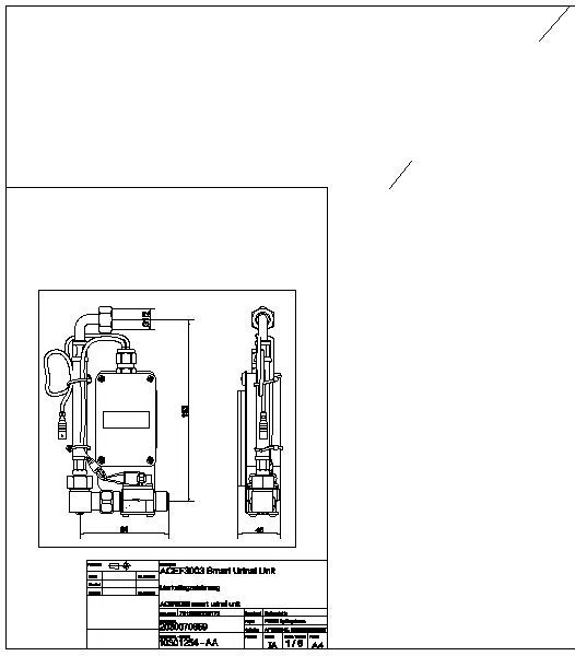 Smart Urinal Unit, F5, elek., für Edelstahlurinal, f. Batt./Net, ACEF3003