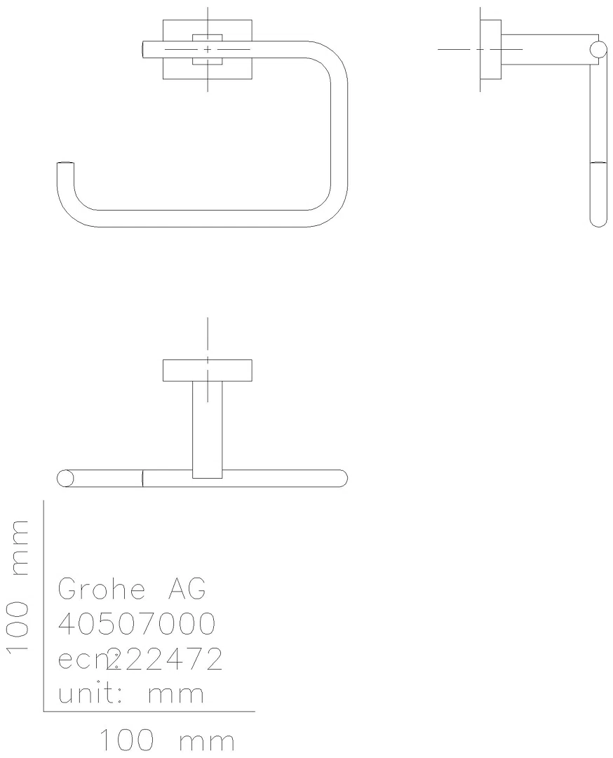 GROHE Bad-Accessoire Set 3-in-1 Essentials Cube 40777_1 chrom