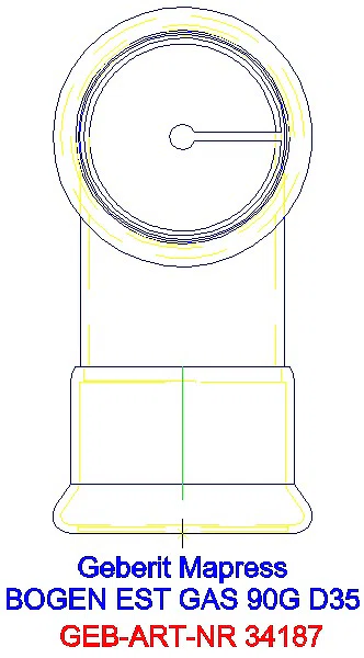 GE Mapress Edelstahl Bogen 90Gr d35 (Gas)_34187_L