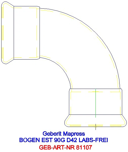 GE Mapress Edelstahl Bogen 90Gr d42 (LABS-frei)_81107_A