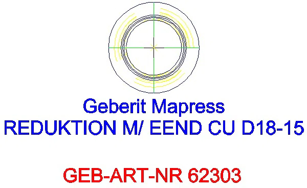 GE Mapress Kupfer Reduktion mit Einschubende d18-15_62303_A