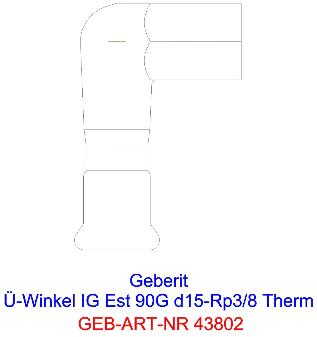 GE Mapress Therm Übergangswinkel mit Pressmuffe d108_43802_l