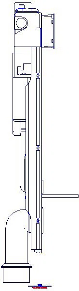 GE GIS Element f. WWC, 125cm, mit Sigma UP-SPK 12cm, mit HS50 Hygienesp./1 WA_461212002_L
