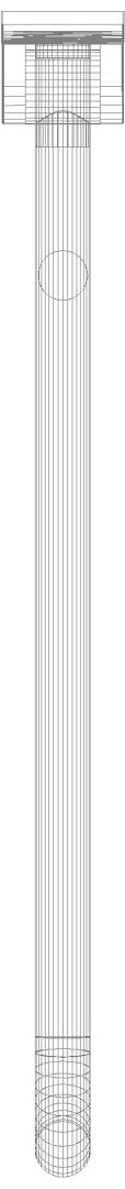 HEWI mobiler Stützklappgriff,drehbar, L:700mm senfgelb
