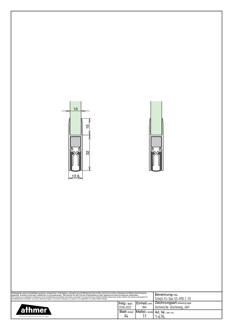 1-676 Schall-Ex Duo GS-H10 C-31