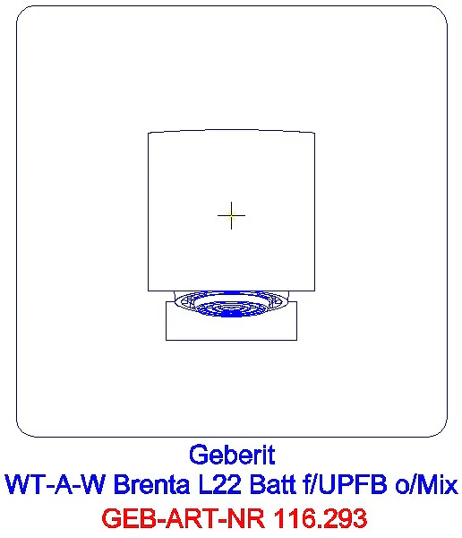 GE Waschtischarmatur Brenta Wandmontage mit UP-Funktion Batt. L 22cm o. Mischer_116.293.21.1_A