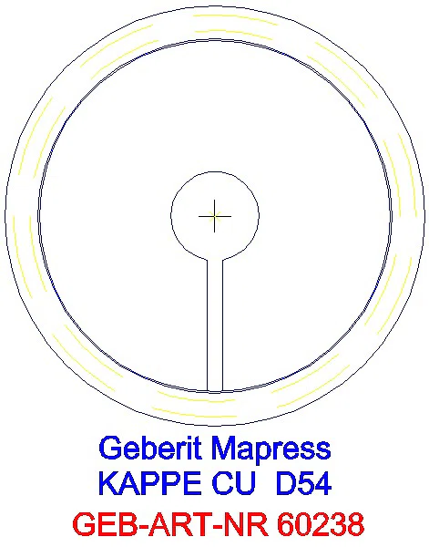 GE Mapress Kupfer Kappe d54_60238_L