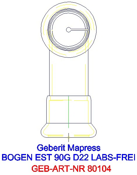 GE Mapress Edelstahl Bogen 90Gr d22 (LABS-frei)_80104_L