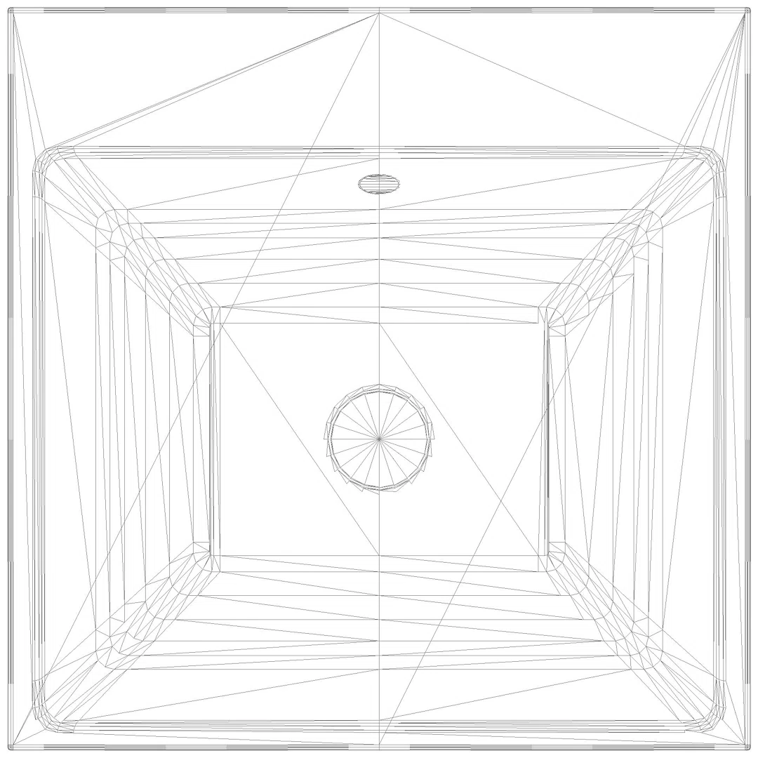 KALDEWEI PURO AUFSATZWASCHTISCH (RANDHÖHE 120 MM) 460x460x120 mm, Modell-Nr: 3156
