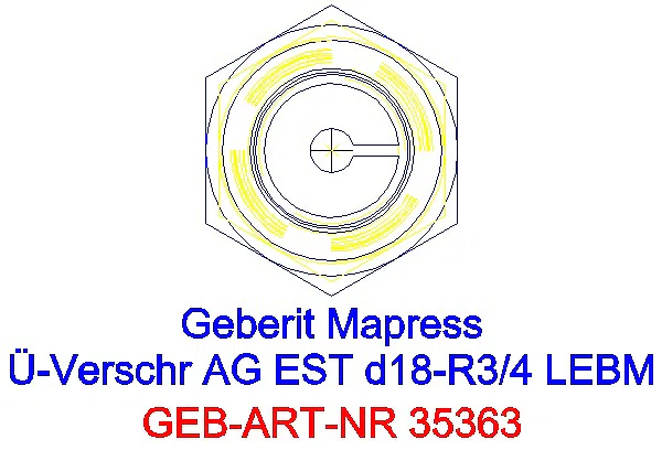 GE Mapress Edelstahl Übergangsverschr. mit AG ÜM aus ESt d18-R3/4_35363_L