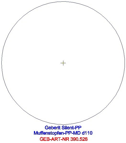GE Silent-PP Muffenstopfen d110_390.528.14.1_G