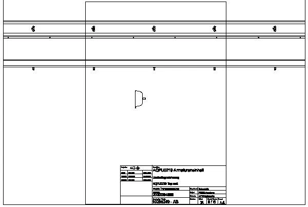 Armatureneinheit, Edst., W.-Mont., 5 Waschplätze, 3000 mm, Wasserans hi., AQFU0219