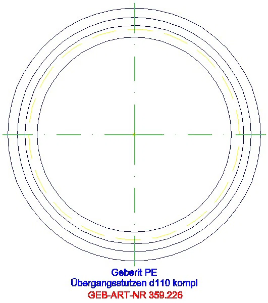 GE PE Übergangsstutzen d110/132_359.226.16.1_G