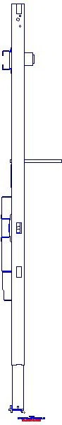 GE Duofix Element f. WT, 130 cm Wandarmatur AP, mit UP Siphon_111477002_L