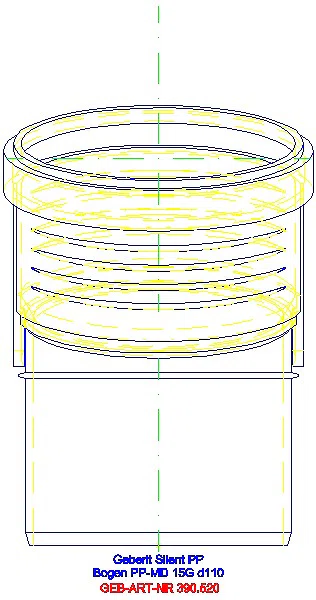 GE Silent-PP Bogen 15Gr d110_390.520.14.1_L