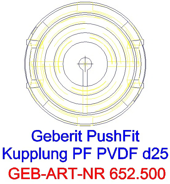 GE PushFitKupplung PVDF d25_652.500.00.1_L