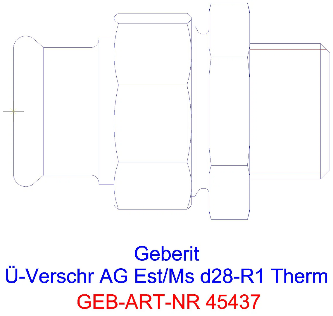 GE Mapress Therm Übergangsverschr. mit AG d22-R3/4_45437_g
