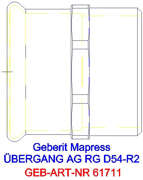 GE Mapress Kupfer Übergang mit AG Rg d54-R2_61711_G