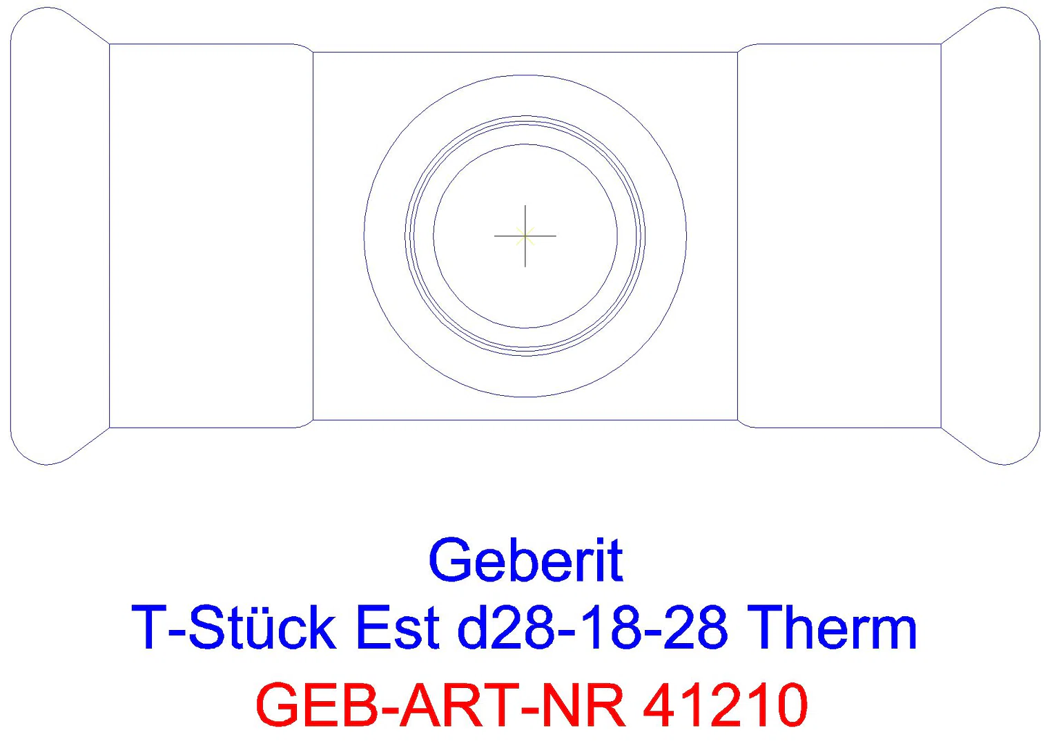 GE Mapress Therm T-Stück reduziert d28-15-28_41210_g