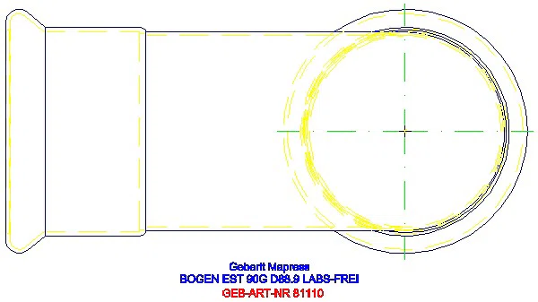 GE Mapress Edelstahl Bogen 90Gr d88,9 (LABS-frei)_81110_G