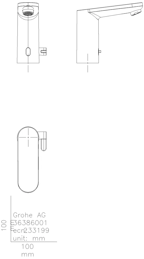 GROHE Powerbox Eurosmart CE 36386_1 IR-Elektronik für WT mit Mischung chrom