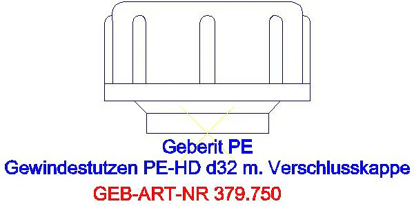 GE PE Gewindestutzen mit Schraubkappe d32 H4,5_379.750.16.1_L