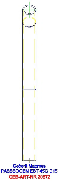 GE Mapress Edelstahl Passbogen 45Gr d15_30872_L