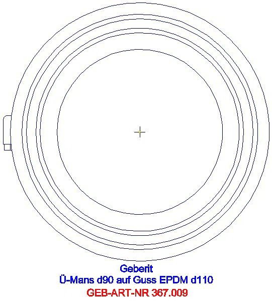 GE Übergangsmanschette auf Silent-PP d90_367.009.16.1_G