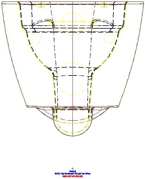 Smyle Square Wand-WC Tiefspüler geschlossene Form, Rimfree, KeraTect_500.208.01.8_A
