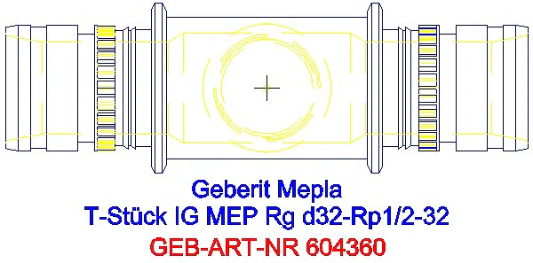 GE Mepla T-Stück mit IG Rg d32-Rp1/2-32_604.360.00.5_G