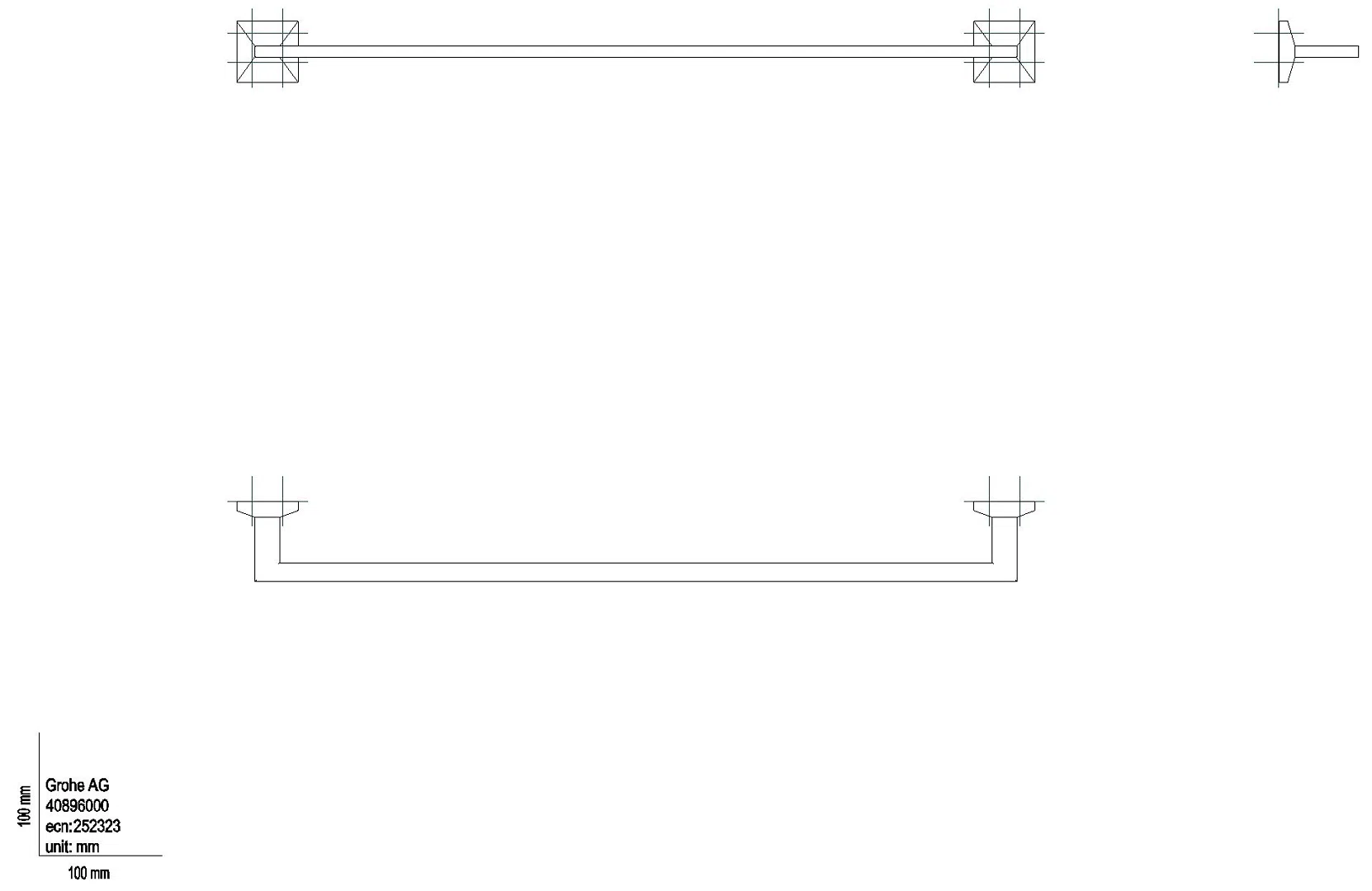 GROHE Badetuchhalter Allure Brilliant 40896 chrom