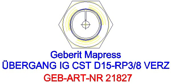 GE Mapress C-Stahl Übergang mit IG d15-Rp3/8 verzinkt_21827_L