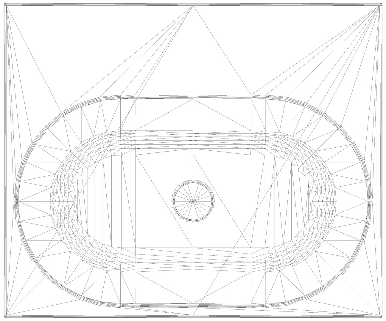 KALDEWEI CENTRO AUFSATZWASCHTISCH (RANDHÖHE 120 MM) 600x500x120 mm, Modell-Nr: 3057