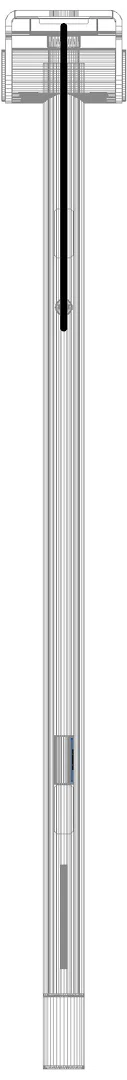 HEWI SK-Griff Duo (A),re,PRH,850,WC- Spül/FKT(E-Ausf.),schliff