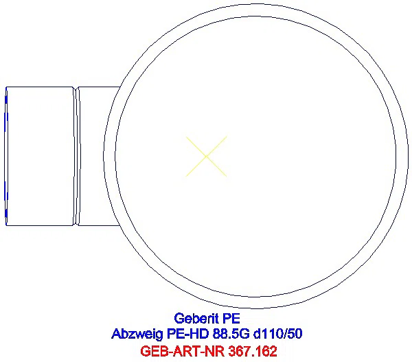 GE PE Abzweig 88,5Gr d110/50_367.162.16.1_G