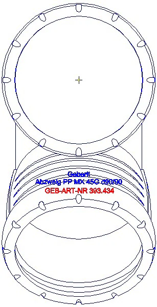 GE Silent-Pro Abzweig 45Gr d90/90_393.434.14.1_G