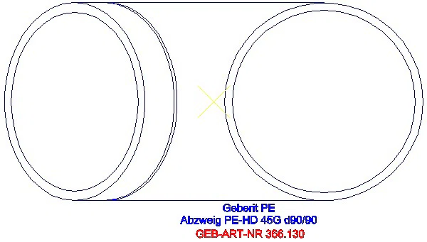 GE PE Abzweig 45Gr d90/90_366.130.16.1_G
