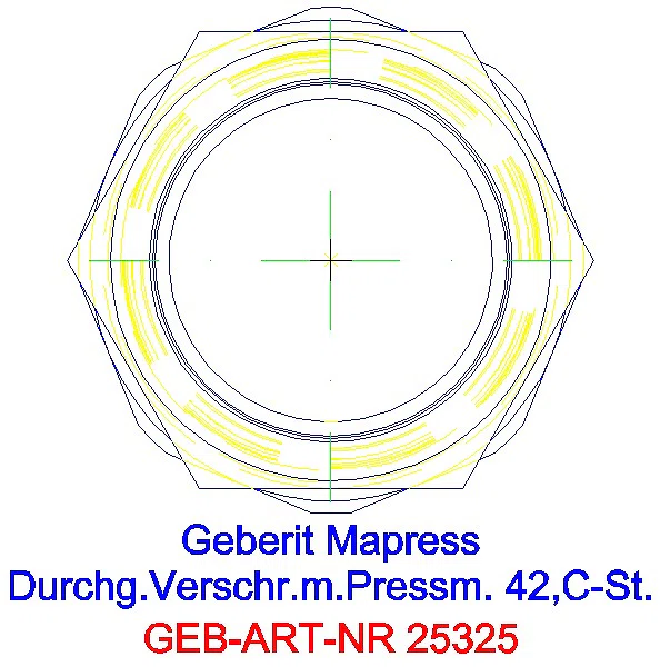 GE Mapress C-Stahl Verschraubung d42 verzinkt_25325_L