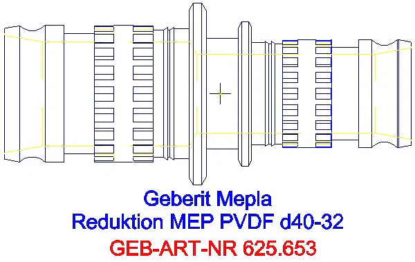 GE Mepla Reduktion PVDF d40-32_625.653.00.5_G