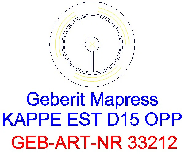 GE Mapress Edelstahl Kappe d15_33212_L