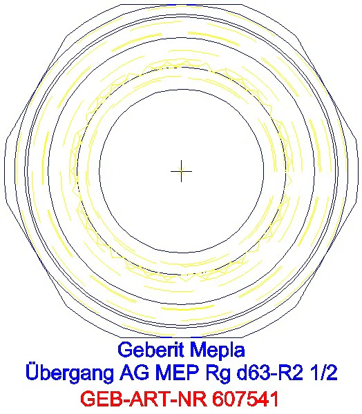 GE Mepla Übergang mit AG Rg d63-R2 1/2_607.541.00.5_L
