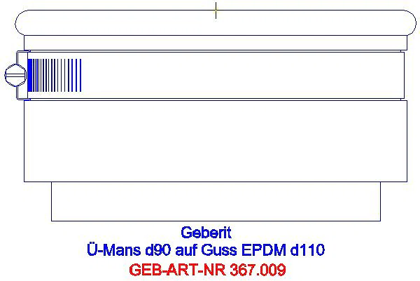 GE Übergangsmanschette auf Silent-PP d90_367.009.16.1_A