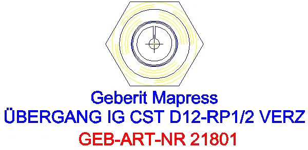 GE Mapress C-Stahl Übergang mit IG d12-Rp1/2 verzinkt_21801_L