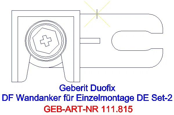 GE Duofix Set Wandanker für Einzelmontage_111.815.00.1_A