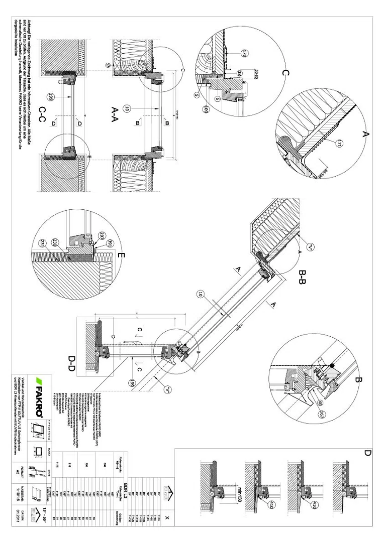 EUV_B – Knie-Eindeckrahmen